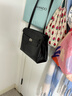 拉菲斯汀抱抱包包女2025新款夏大容量托特包腋下郵差包通勤凱莉包 622607 慕斯黑【可裝11英寸iPad】 曬單實(shí)拍圖