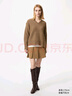 優(yōu)衣庫女裝V領(lǐng)針織衫/毛衣毛衫479231 32 深米色 S /155/80A 曬單實(shí)拍圖