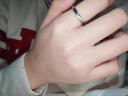 戚小米S999足銀戒指男士單身開(kāi)口戒可調節食指環(huán)不掉色生日禮物送男友 自律男戒-開(kāi)口【999足銀】 曬單實(shí)拍圖