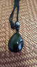 DOLD天然黑水晶水滴吊墜補水男女款掛墜水晶無事牌情侶飾品項鏈民族風 黑曜石水滴吊墜 曬單實拍圖