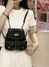 沐霓 小香風(fēng)雙肩包女士鏈條書(shū)包迷你皮包ins韓系旅行高顏值輕奢小包 黑色菱格 曬單實(shí)拍圖
