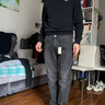 Levi's李維斯冬暖系列男士502錐型美式復古vintage休閑牛仔長(cháng)褲 黑色 32 (32) 曬單實(shí)拍圖