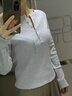 優(yōu)衣庫女裝羅紋亨利領(lǐng)T恤/長(cháng)袖修身短款內搭打底25新款479591 02 淺灰色 M /160/84A 曬單實(shí)拍圖