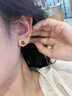 Jay紅色耳夾小巧秋冬耳飾耳扣耳環(huán)新款新年禮物送女友 【品牌禮盒】耳夾（紅瑪瑙帶證書(shū)）（京東/就近發(fā)貨） 曬單實(shí)拍圖