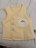 童泰（TONGTAI）嬰兒馬甲秋冬季純棉夾棉寶寶衣服坎肩男女童加厚背心黃色66cm 曬單實(shí)拍圖