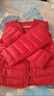 秋冬新款羽絨棉服女短款輕薄保暖內膽小棉襖修身時(shí)尚外套保暖棉衣 紅色 圓領(lǐng)V領(lǐng)兩用 XL 105-115斤 曬單實(shí)拍圖