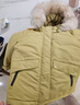 戴維貝拉（DAVE＆BELLA）兒童羽絨服中長(cháng)款連帽上衣加厚男童外套冬裝新款保暖中大童衣服 黃色【現貨】 110 cm（建議身高100-110cm） 曬單實(shí)拍圖