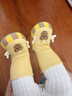 G.duck小黃鴨嬰兒鞋子0-1歲小月齡寶寶步前鞋襪6到12個(gè)月秋冬季軟底腳套 黃色蜜蜂(冬加絨) 內長(cháng)12cm(建議0-1歲) 曬單實(shí)拍圖
