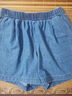 優(yōu)衣庫女裝棉質(zhì)松緊短褲/牛仔休閑居家可外穿473757 65 寶藍色 S 曬單實(shí)拍圖