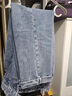 BG GLAMURB輕奢品牌褲子男士牛仔褲高端垂感直筒卷邊西褲高腰商務(wù)那不勒斯 灰藍 34 曬單實(shí)拍圖