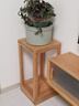 原始原素 實(shí)木花架 北歐簡(jiǎn)約現代多用途組合置物架花盆架子 低花架 H8191 曬單實(shí)拍圖