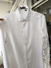 杉杉（FIRS）【300支緞面純棉】高端DP免燙襯衫男長(cháng)袖輕奢絲光襯衣 持久白 40 曬單實(shí)拍圖