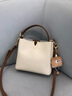 喵小姐（MISSMIAO）包包女2026新款簡(jiǎn)約通勤單肩斜挎包水桶包20-40歲女生禮物送女友 白色(送真皮保養油梳子香包）精致高級感水桶包 曬單實(shí)拍圖