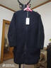 無(wú)印良品（MUJI）女式 長(cháng)毛抓絨 大衣 女外套25年秋冬季搖粒絨女裝 BB2U8C5A 深藏青色 S (155/80A) 曬單實(shí)拍圖