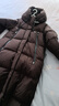 EP雅瑩長(cháng)款鵝絨服女 直筒保暖加厚連帽羽絨服外套 商場(chǎng)同款 咖啡色 S 曬單實(shí)拍圖