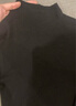 ubras【劉雯同款】可機洗含羊毛肌底衣上衣內搭女保暖內衣打底衣 【半高領(lǐng)】黑色 M 曬單實(shí)拍圖