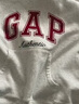 GAP男女裝2025秋季新款字母logo圓領(lǐng)純棉長(cháng)袖T恤寬松上衣788456 淺灰色 M (170/92A) 亞洲尺碼 曬單實(shí)拍圖