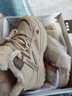鴻星品女鞋冬季加絨加厚保暖棉鞋輪胎厚底高幫運動(dòng)老爹鞋顯腳小皮面 卡其+6.5CM升級款 加絨 36 曬單實(shí)拍圖