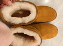 意爾康女靴雪地靴女冬季加絨保暖厚底休閑棉鞋時(shí)尚通勤百搭中筒靴子 土黃色 加絨 37 曬單實(shí)拍圖