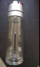 雙層加厚玻璃杯高硼硅保溫杯帶茶隔男士水杯茶水分離耐熱450mL 【彈蓋款】雙層加厚-鋼本色350ml 曬單實(shí)拍圖