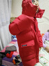 水孩兒（SOUHAIT）童裝男童女童長(cháng)款羽絨服冬季新款三防厚外套上衣 珊瑚紅 170 曬單實(shí)拍圖