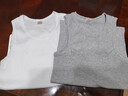 浪莎粗螺紋背心男100%純棉修身薄款新款跨欄打底汗衫運動(dòng)美式緊身健身 ·【1灰1白】· 純棉粗螺紋 XL /175：修身版型建議選大一碼 曬單實(shí)拍圖