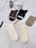 貓人襪子女100%純棉中筒襪秋冬季抗菌防臭無(wú)骨堆堆襪女生冬天長(cháng)襪 奶白+米白+卡其+深咖+黑色 均碼 曬單實(shí)拍圖