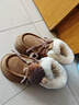 天美意雪地靴商場(chǎng)同款舒適保暖毛絨單鞋時(shí)尚女靴2025冬新款 棕色 37 曬單實(shí)拍圖