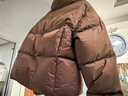 FILA 斐樂(lè )楊冪同款女士羽絨服2025冬季新款防潑水短款RGB多彩羽絨外套 木蘭棕-BN XS 155/76A/XS 曬單實(shí)拍圖