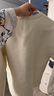 無(wú)印良品（MUJI）Labo 男女通用 可水洗圓領(lǐng)毛衣 男女同款秋冬針織衫 象牙色 S（165/84A） 曬單實(shí)拍圖
