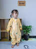葉余寶寶睡衣秋冬季法蘭絨加絨加厚珊瑚絨連體爬服家居服睡袋 贈黃色胡蘿卜(單層雙面絨)配 73 建議身高60-70cm 曬單實(shí)拍圖