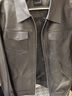 卡賓【明星同款】羊皮革真皮夾克男新款工裝翻領(lǐng)皮衣外套 曬單實(shí)拍圖