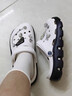 AWT2025年新款洞洞鞋女士包頭防滑軟底沙灘鞋情侶休閑涼拖鞋外穿 白黑色/水晶熊配飾 39 (245mm) 曬單實(shí)拍圖