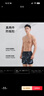 佑游游泳褲男速干防尷尬溫泉速干游泳館沙灘褲泳褲三件套24020黑色4XL 曬單實(shí)拍圖