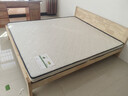 筑勝 橡膠木實(shí)木床雙人床35高加厚桐木床板 原木色1.8*2m+10cm椰棕墊 曬單實(shí)拍圖