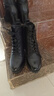 蜘蛛王女靴2025秋冬季新款真皮高跟馬丁靴女靴子女高跟加絨棉鞋女士短靴 黑色【真皮+保暖絨里】 38 (240mm) 曬單實(shí)拍圖