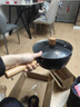 京東京造 小奶鍋煮面湯鍋 麥飯石色不粘鍋雪平鍋蒸煮輔食鍋 帶蓋20cm 曬單實(shí)拍圖
