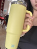 史丹利Stanley保溫杯防漏保冷杯吸管杯pro巨無(wú)霸杯辦公室車(chē)載大容量禮物 柚黃色887ML 曬單實(shí)拍圖