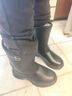 高幫羊毛冬季保暖勞保靴防寒加絨加厚防水防雪棉鞋耐磨防滑工作鞋 典雅黑高幫（羊毛保暖+防水皮質(zhì)） 無(wú)鋼頭 44 (冬款偏厚拍大一碼) 曬單實(shí)拍圖