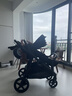 昆塔斯（Qtus）Q11嬰兒車(chē)可坐可躺雙胞胎高景觀(guān) 雙向雙子新生兒童嬰兒車(chē) 黑色-雙座 曬單實(shí)拍圖