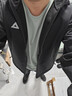 匹克（PEAK）防潑水運動(dòng)外套男戶(hù)外沖鋒軟殼防風(fēng)風(fēng)衣連帽單層夾克休閑上衣 【4021常規加絨款D】黑色 L (175) 曬單實(shí)拍圖