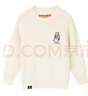 暇步士（Hush Puppies）童裝兒童男女大童秋冬裝新款套頭舒適混紡時(shí)尚休閑線(xiàn)衣 奶油色 140 cm 曬單實(shí)拍圖
