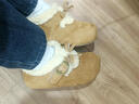 梵昇昱勃肯鞋女加絨豆豆棉鞋軟底全包冬季加絨加厚保暖棉鞋新款百搭 加絨勃肯鞋【駝色38】（適合37腳穿） 曬單實(shí)拍圖