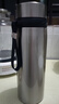 哈爾斯（HAERS）保溫杯304不銹鋼大容量男女泡茶杯子帶茶隔戶(hù)外便攜旅游車(chē)載水杯 650ml鋼本色-304不銹鋼 曬單實(shí)拍圖