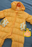 巴拉巴拉童裝嬰兒輕薄連體衣羽絨服連體衣冬裝寶寶爬服兒童衣服男童女童 橙黃31373 90cm 曬單實(shí)拍圖