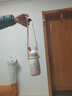 babycare兒童保溫杯嬰幼兒學(xué)飲寶寶吸管杯316L不銹鋼保溫杯幼兒園保溫水壺 贈直通吸嘴-背帶款 歐珀粉 450ml 曬單實(shí)拍圖