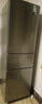 美的（Midea）220L家用小冰箱小型三門(mén)三溫區中門(mén)軟冷凍節能省電低音出租房電冰箱國家補貼 BCD-220TM鈦鋼灰 曬單實(shí)拍圖