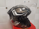 LS2新款摩托車(chē)頭盔四分三盔電動(dòng)助力車(chē)四季大尾翼大碼男女半盔OF608 黑灰銀幻影 XL(建議57-58CM) 曬單實(shí)拍圖