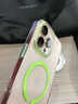 和肯透明不發(fā)黃適用iphone17pro手機殼新款magsafe磁吸蘋(píng)果16promax超薄15pro撞色17簡(jiǎn)約14防摔保護套 【熒光綠】強磁吸附-透亮裸機-不發(fā)黃 iPhone17ProMax 曬單實(shí)拍圖