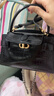 CHARLES&KEITH鱷魚(yú)紋凱莉包手提斜挎婚包包女包生日禮物CK2-50270880-1 Black黑色 S 曬單實(shí)拍圖